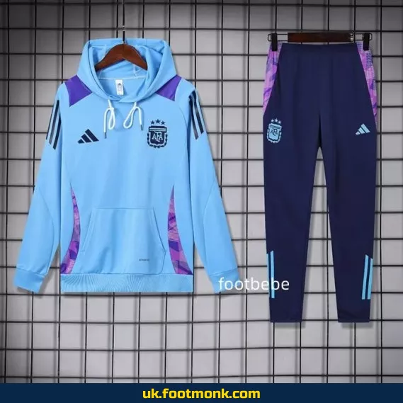Hooded sweatsuit Argentina 2024 2025 blue.