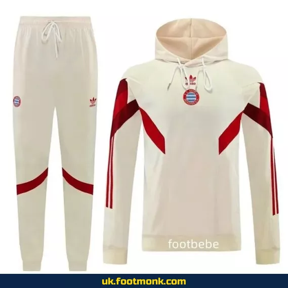 Hooded sweatshirt set Bayern Munich 2024 2025 White.