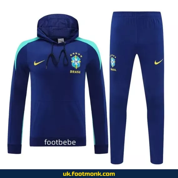 Set Sweat hoodie Brazil 2024 2025 blue.