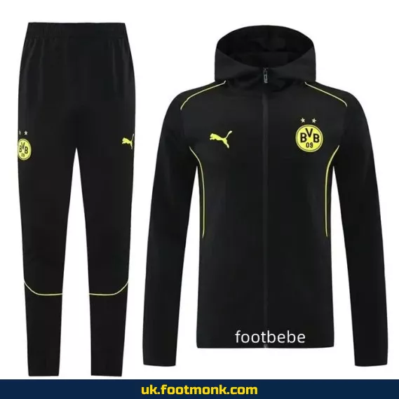 Hooded sweatsuit Dortmund 2024 2025 black.