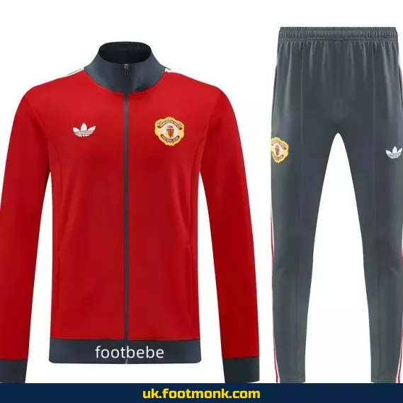 Manchester United 2024 2025 retro red home kit.