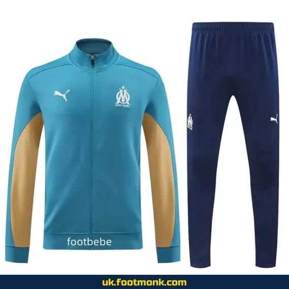 Team jersey Marseille 2024 2025 blue yellow.