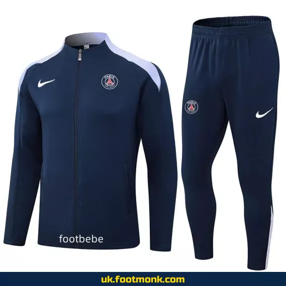 PSG 2024 2025 royal blue men's tracksuit.