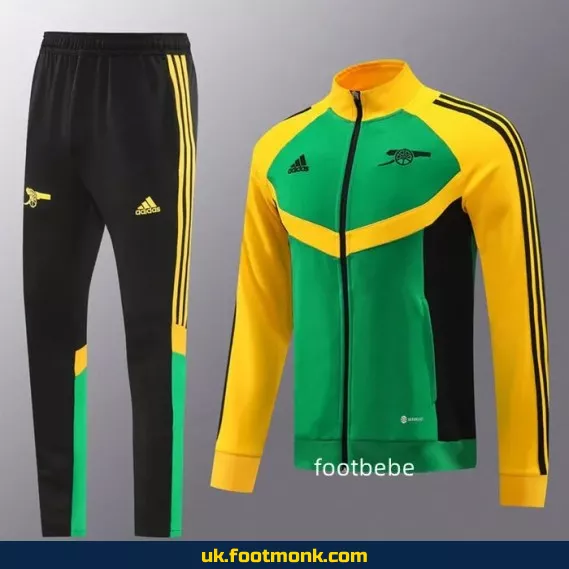 Arsenal 2024-2025 green yellow away kit.