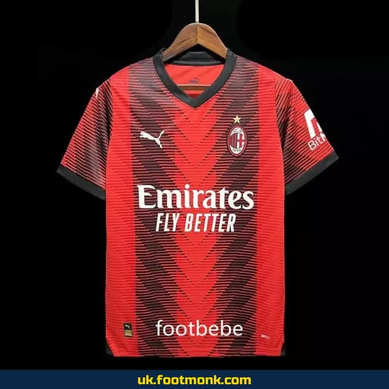 AC Milan 2023 2024 home red jersey.