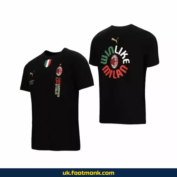 AC Milan 19 Champions black jersey.