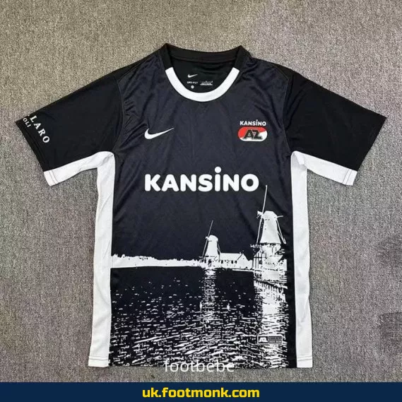 AZ Alkmaar 2024-2025 Zaansche Windmills black jersey.