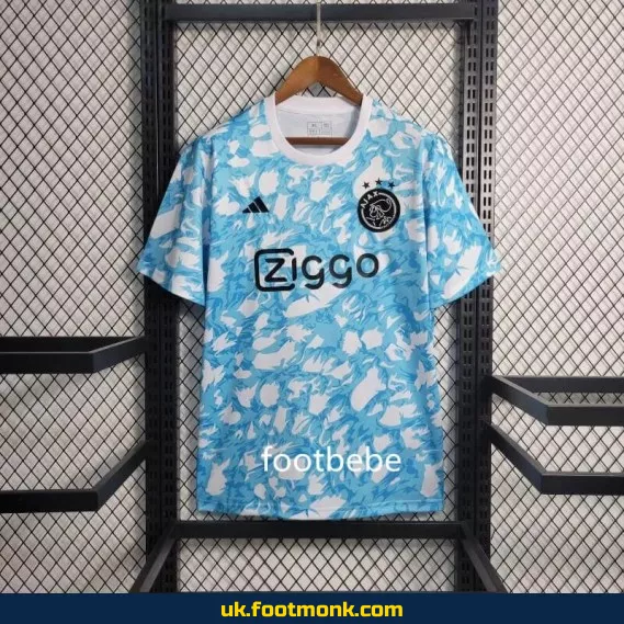 Ajax 2023 2024 Pre Match blue jersey.