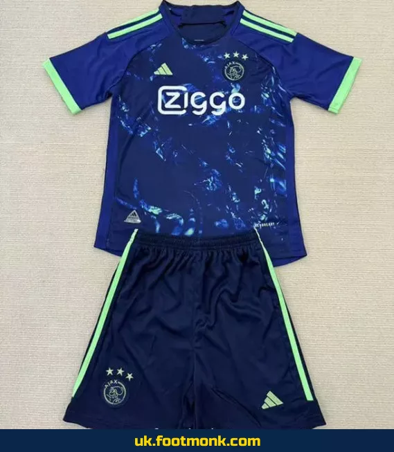 Ajax children's jersey 2025 blue.