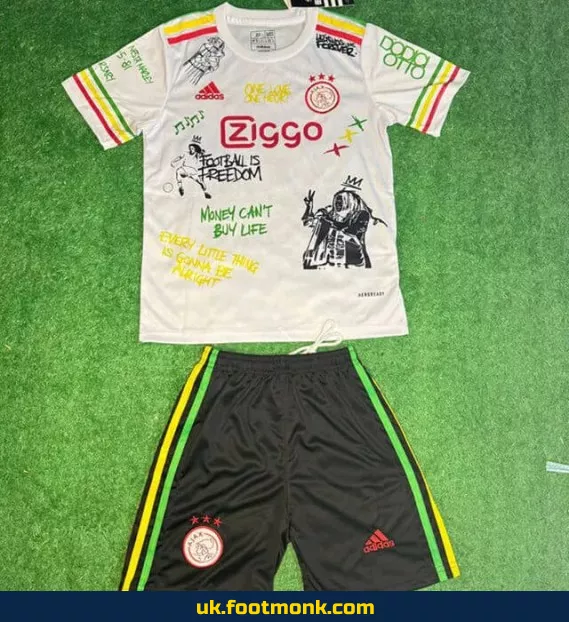 Ajax Kids Vintage Jersey 2021 2022 White.
