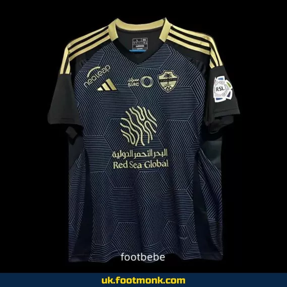 Al-Ahli Saudi 2024-2025 third jersey black.