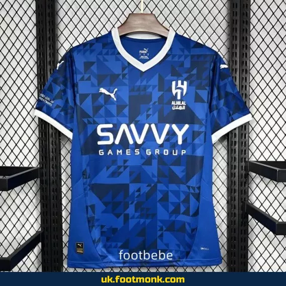Al-Hilal Saudi 2024-2025 home blue jersey.