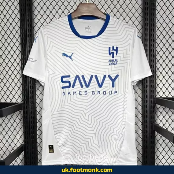 Al-Hilal Saudi 2024-2025 away white jersey.