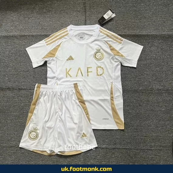 Al-Nassr Kids Jersey 2024 2025 Third White.