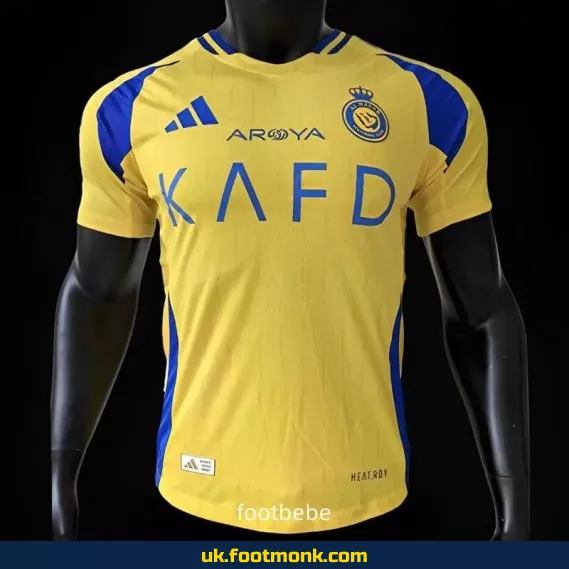 Al-Nassr home jersey 2024-2025 yellow.