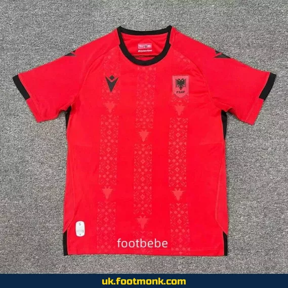 Albania home jersey 2024 2025 red.