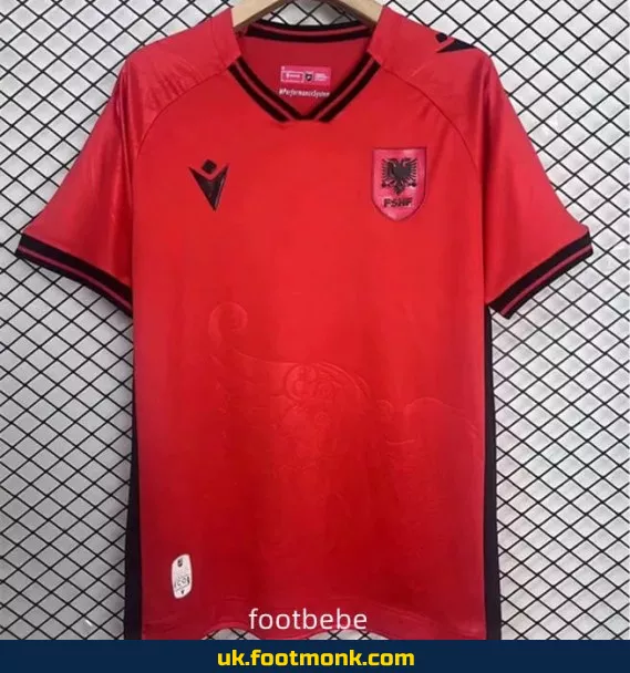 Albania home jersey 2025 2026 red.