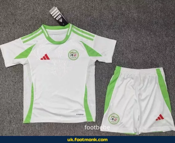 Algeria home jersey for kids 2024 2025.