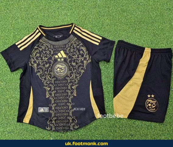 Algeria jersey kids 2024 2025 black.