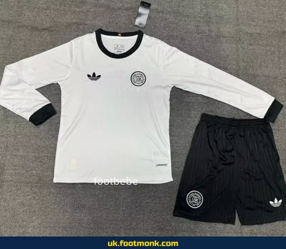 Germany 2024 Kids' Jersey 125 Years White Long Sleeves.