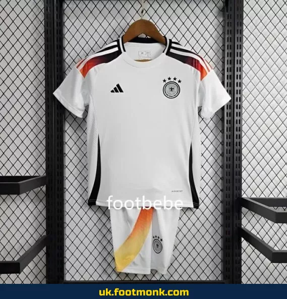 Germany Home Jersey Euro 2024 Kids White.