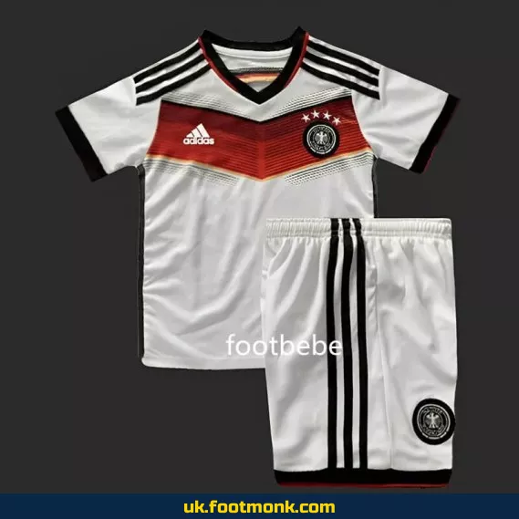 Germany 2014 home vintage kids' jersey white.
