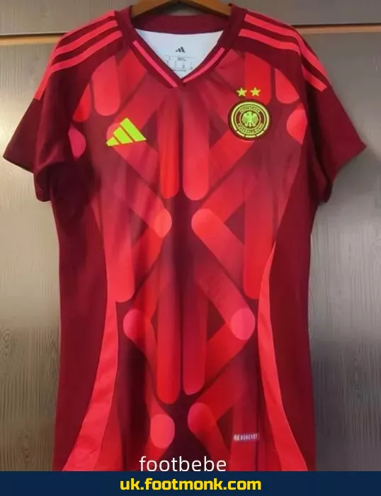 Germany Women's 2025 away red jersey.