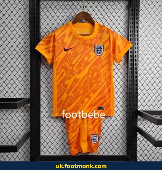 England Child Jersey 2024 goalkeeper orange.