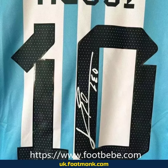 Argentina jersey 10#Messi Signature signed 2022 home.