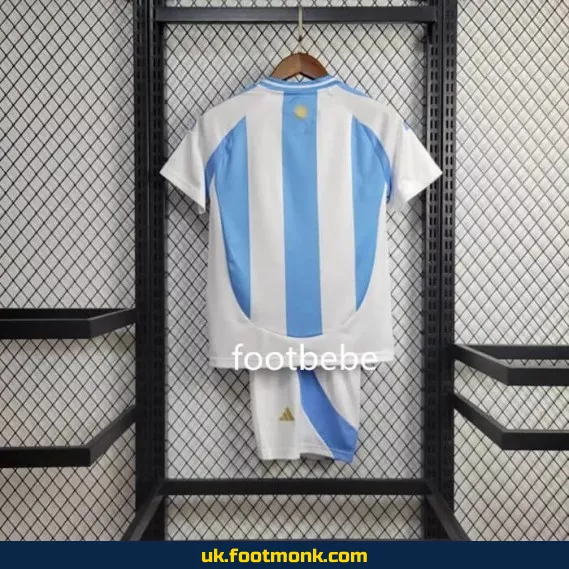 Argentina Home Kids Jersey 3 Stars 2024.