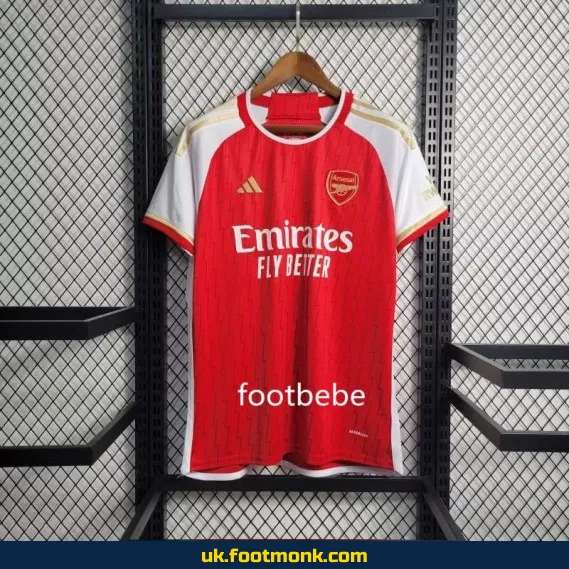 Arsenal home jersey 2023 2024 red.