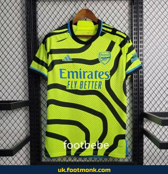 Arsenal away jersey 2023 2024 yellow.