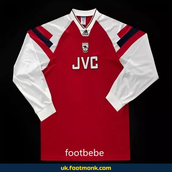 Arsenal 1992-1994 home vintage long-sleeved jersey.