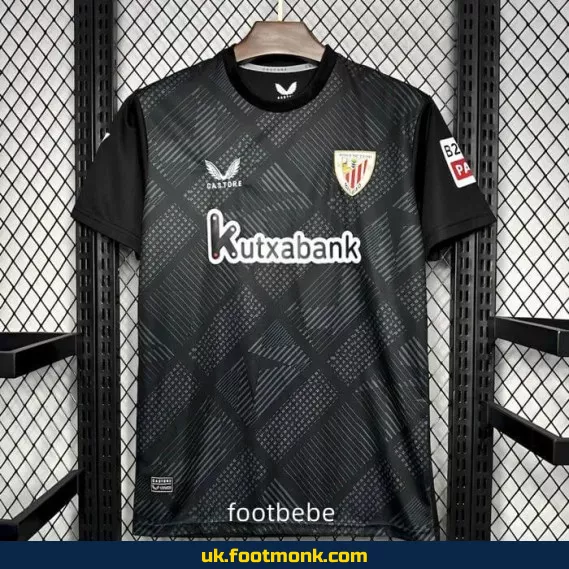 Athletic Bilbao 2024-2025 goalkeeper black jersey.