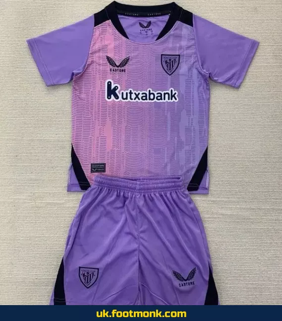 Athletic Bilbao Kids Jersey 2024 2025 Purple.