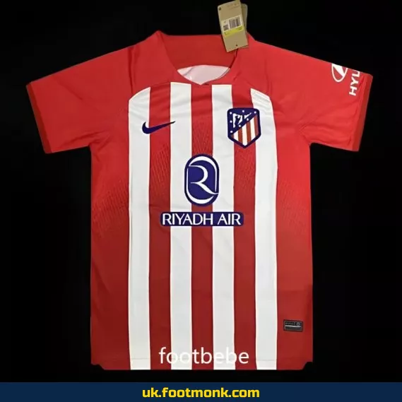 Atletico Madrid 2023 2024 home jersey.