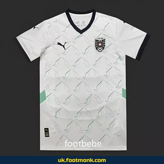 Austria Euro 2024 away white jersey.