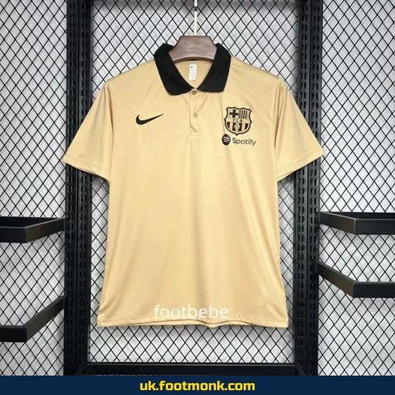 Barcelona 2024 2025 polo shirt khaki.