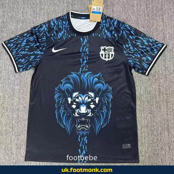 Barcelona jersey 2024 2025 blue lion.