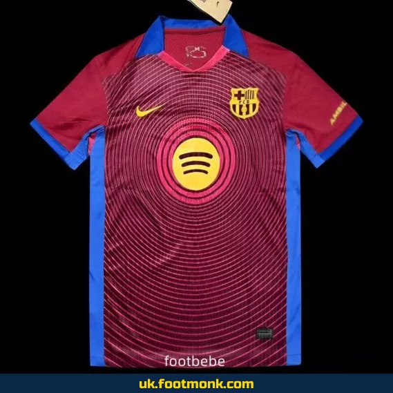 Barcelona jersey 2025 2026 Burgundy.