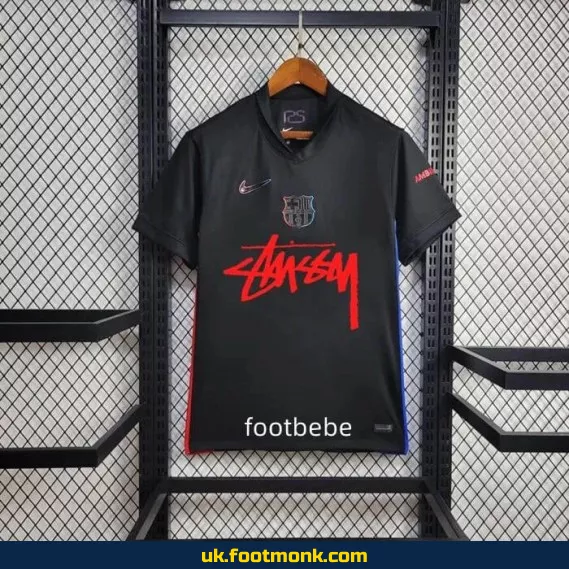 Barcelona Stussy away jersey 2024 2025.