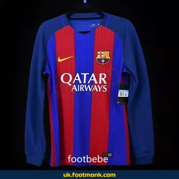 Barcelona Vintage 2016 2017 home long sleeves jersey.