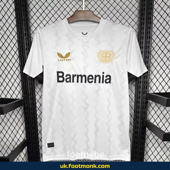 Bayer 04 Leverkusen 2024 2025 White Jersey.