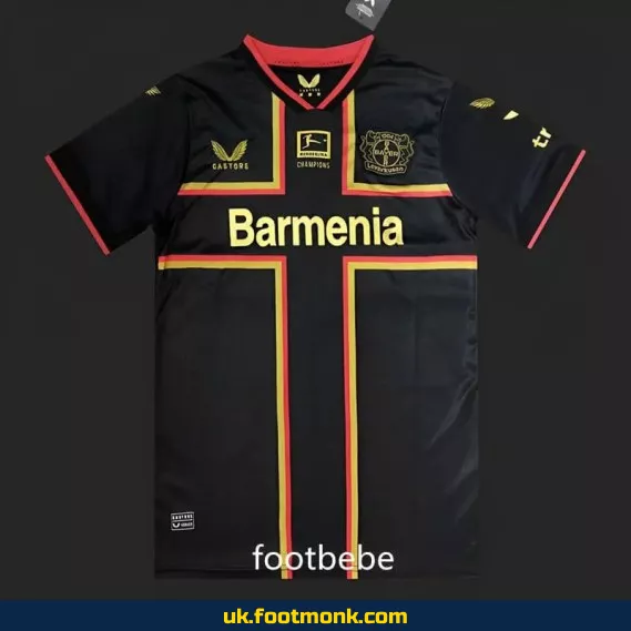 Bayer 04 Leverkusen 2024 black special edition jersey.