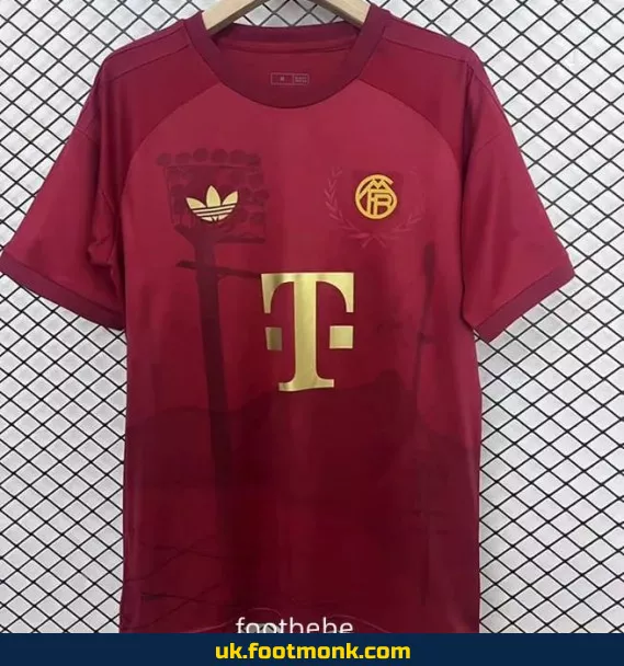 Bayern Munich 2024 125 years red jersey.