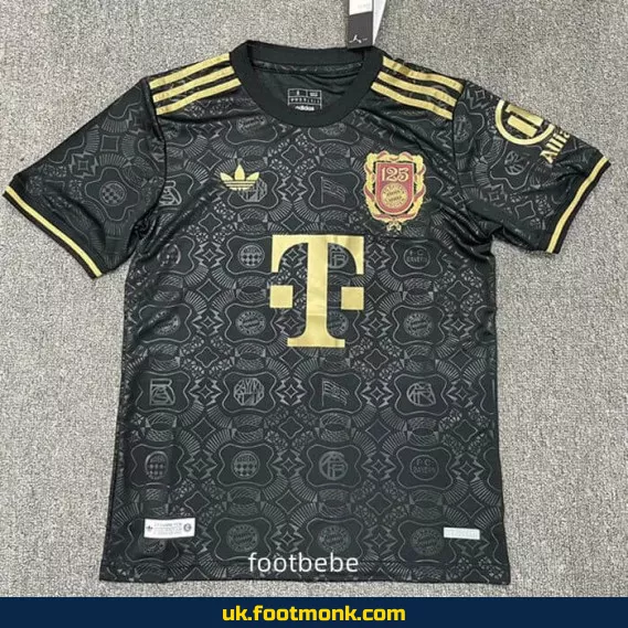 Bayern Munich 2025 125th anniversary black jersey.