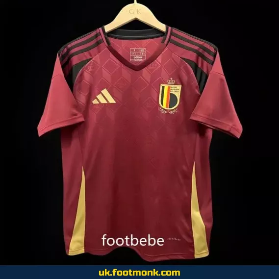 Belgium Euro 2024 home red jersey.