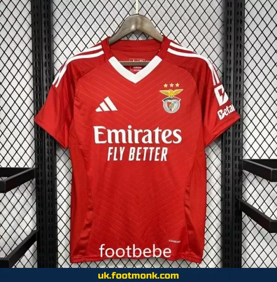 Benfica 2024 2025 home jersey red.