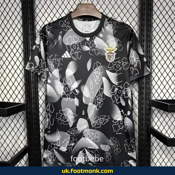 Benfica 2024 2025 training jersey black.