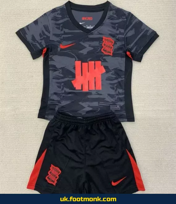 Birmingham City 2024-2025 Kids Third Black Jersey.
